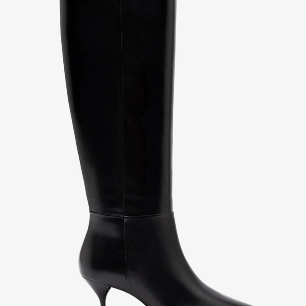 Larroude Georgia Black Heeled Boots - Picture 4 of 15